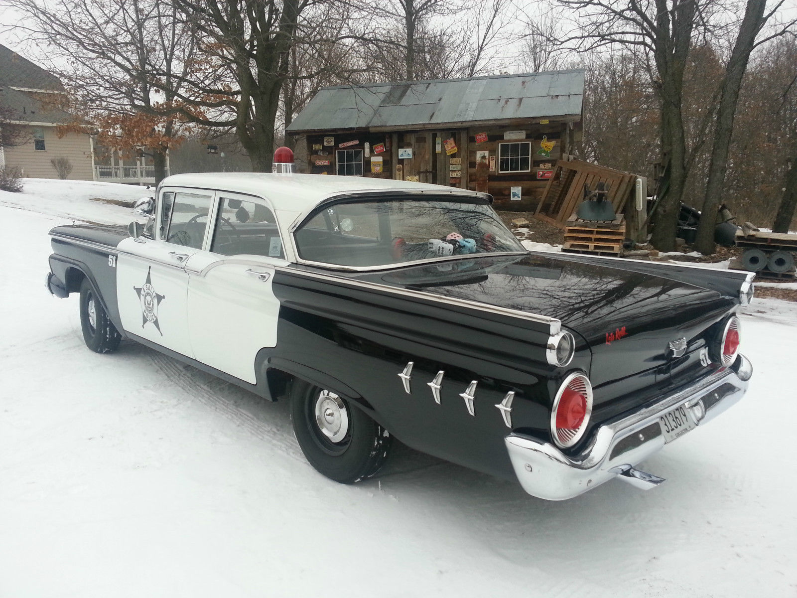 1959 Black Ford Galaxie Sedan