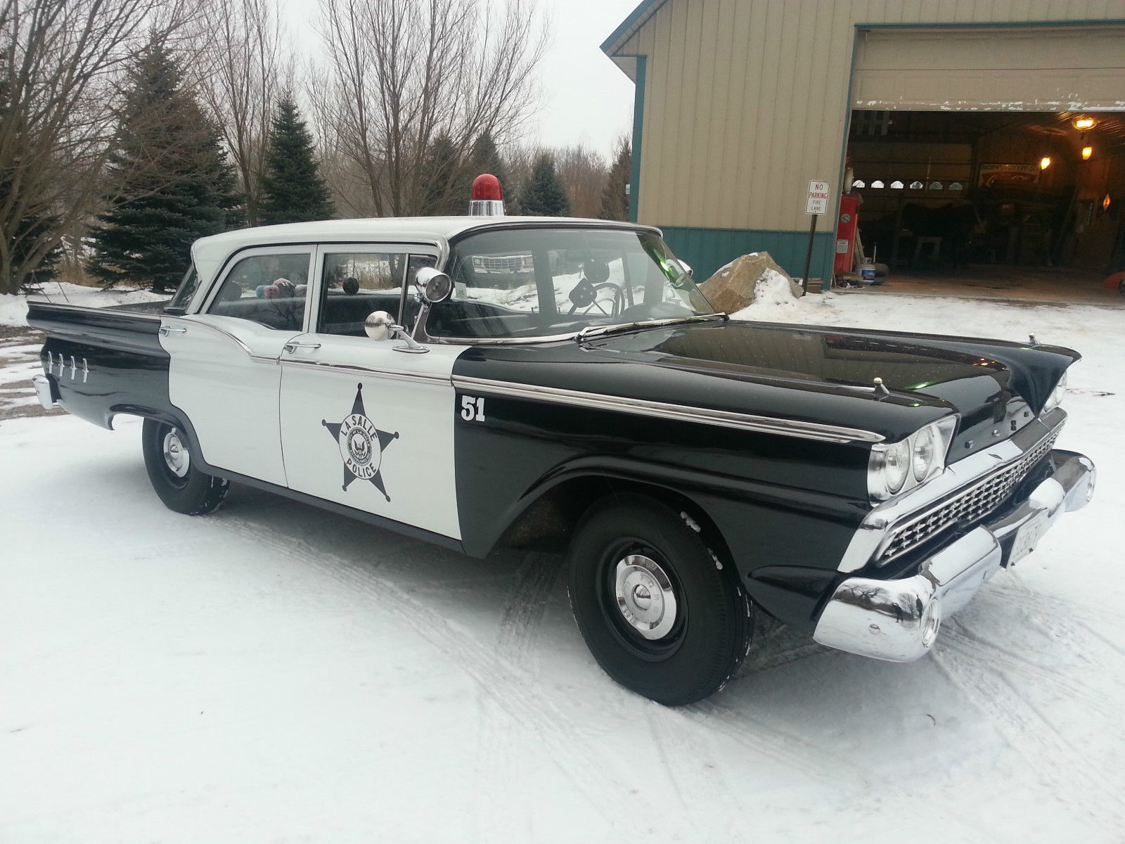 1959 Black Ford Galaxie Sedan