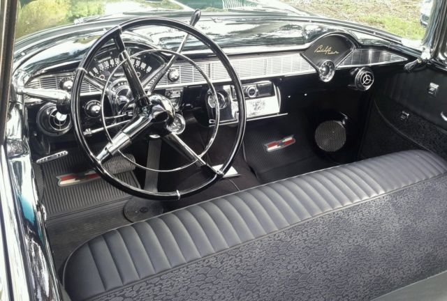 1956 Triple Black Chevrolet Bel Air/150/210 Convertible