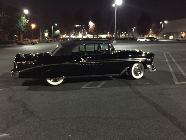 1956 Triple Black Chevrolet Bel Air/150/210 Convertible