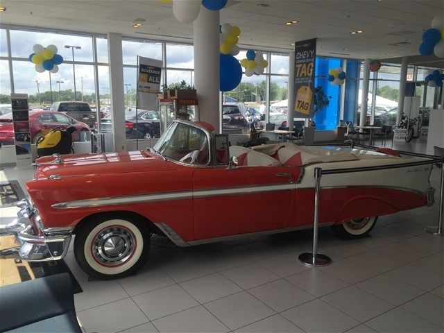 1956 Black Chevrolet Bel Air/150/210 Convertible