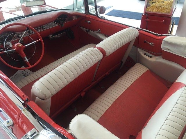 1956 Black Chevrolet Bel Air/150/210 Convertible