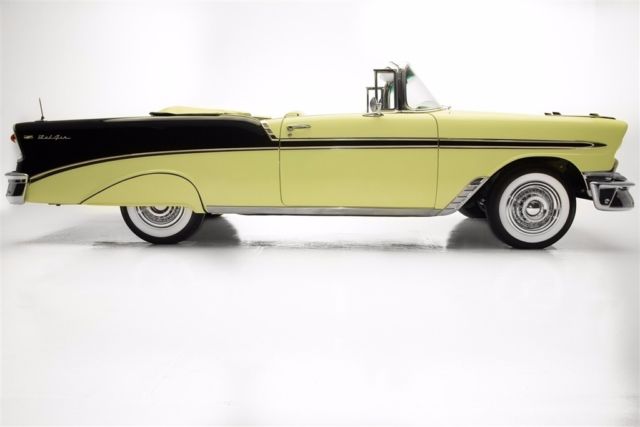 1956 Yellow Chevrolet Bel Air/150/210 Convertible