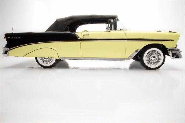 1956 Yellow Chevrolet Bel Air/150/210 Convertible