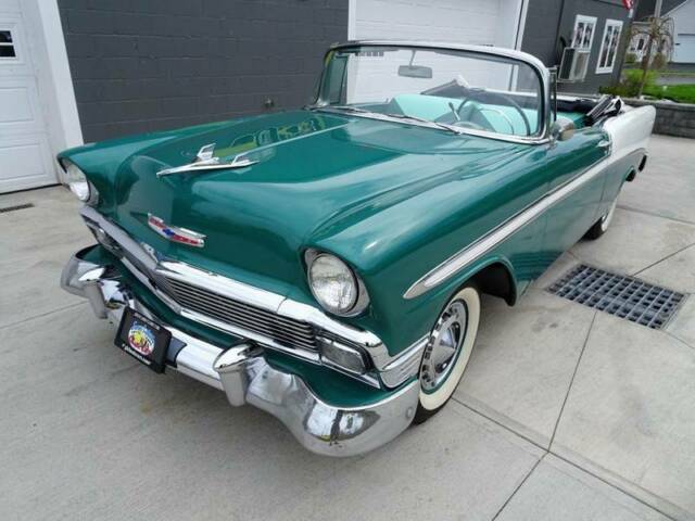 1956 Green Chevrolet Bel Air/150/210 Convertible