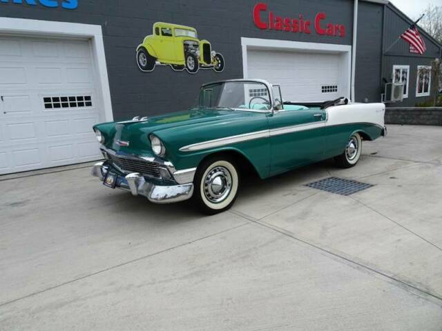 1956 Green Chevrolet Bel Air/150/210 Convertible