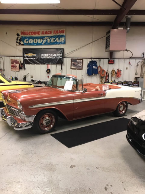 1956 Sierra Gold / White Chevrolet Bel Air/150/210 Convertible