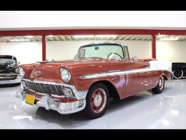 1956 Sierra Gold / White Chevrolet Bel Air/150/210 Convertible