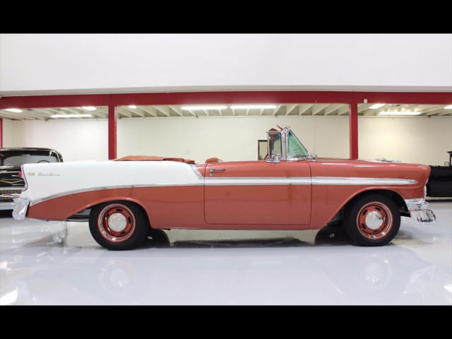 1956 Sierra Gold / White Chevrolet Bel Air/150/210 Convertible