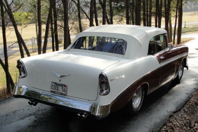 1956 Burgundy Chevrolet Bel Air/150/210 Convertible