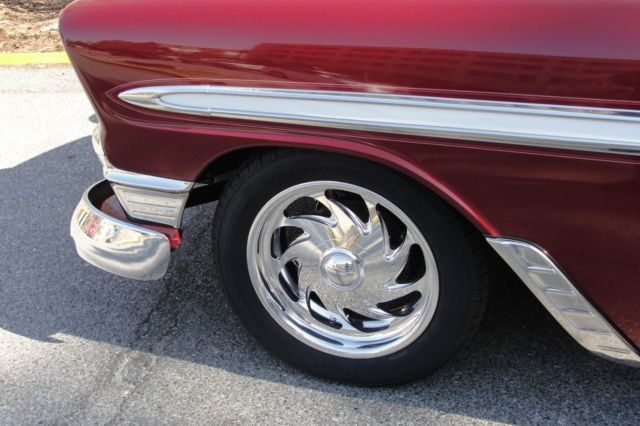1956 Burgundy Chevrolet Bel Air/150/210 Convertible