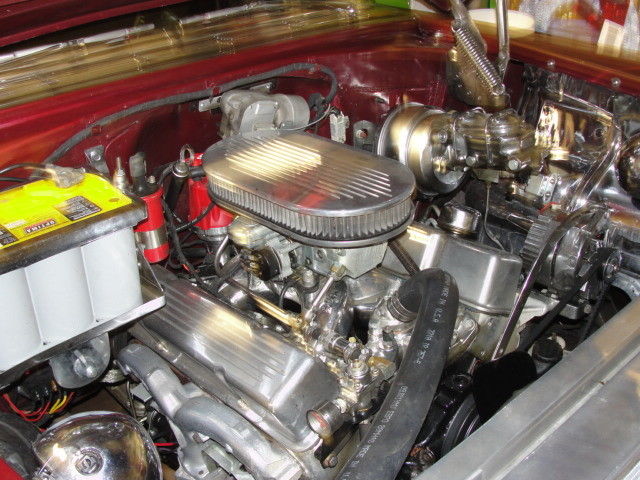 1956 Burgundy Chevrolet Bel Air/150/210 Convertible