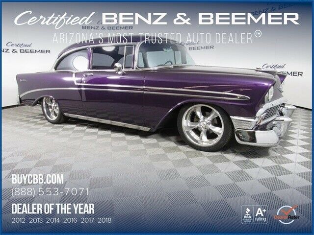 1956 Purple Chevrolet Bel Air/150/210 Coupe