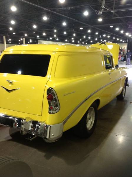 1956 Yellow Chevrolet Bel Air/150/210 Sedan