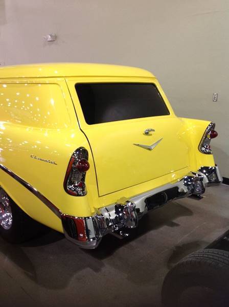 1956 Yellow Chevrolet Bel Air/150/210 Sedan