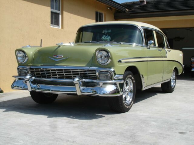 1956 Green Chevrolet Bel Air/150/210 Sedan