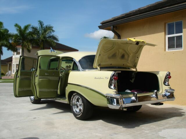 1956 Green Chevrolet Bel Air/150/210 Sedan