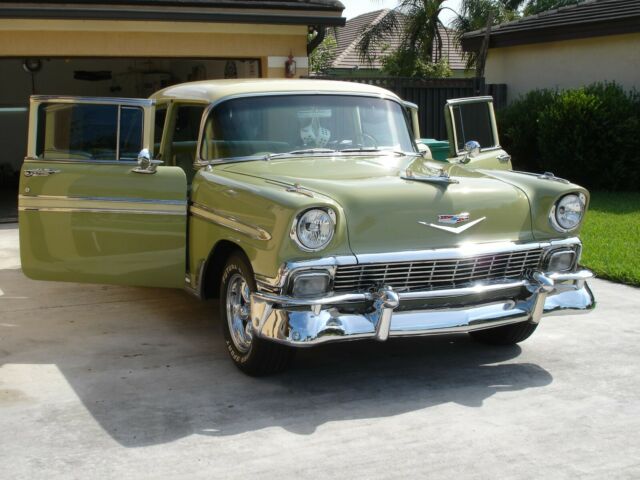 1956 Green Chevrolet Bel Air/150/210 Sedan