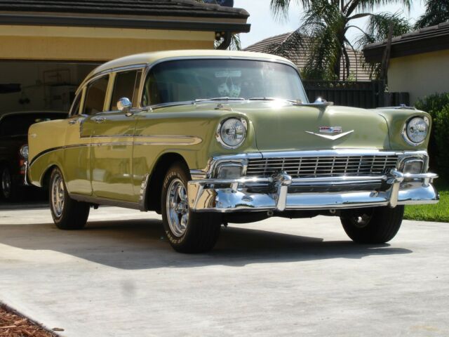 1956 Green Chevrolet Bel Air/150/210 Sedan