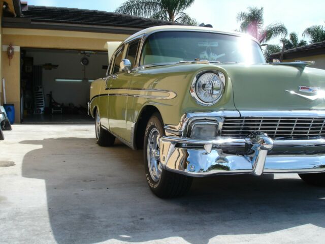 1956 Green Chevrolet Bel Air/150/210 Sedan