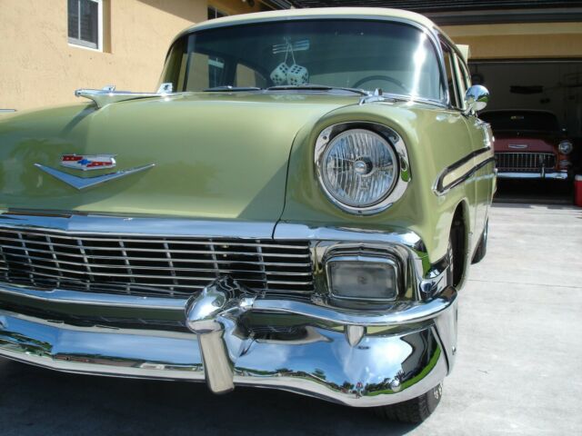 1956 Green Chevrolet Bel Air/150/210 Sedan