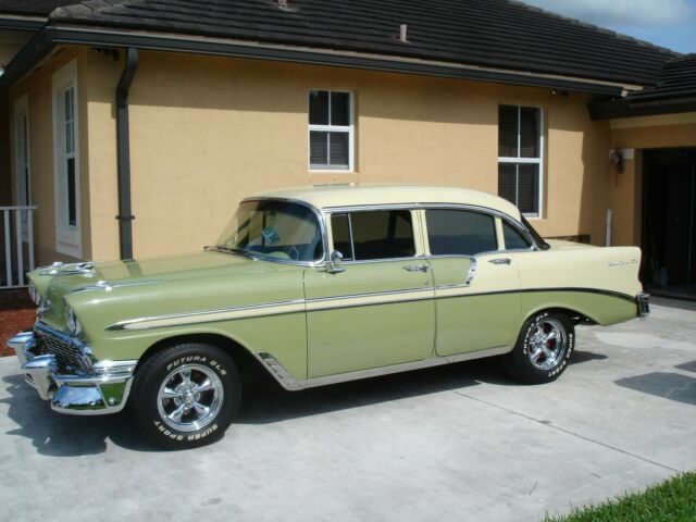 1956 Green Chevrolet Bel Air/150/210 Sedan