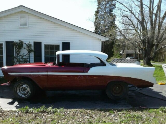 1956 Burgundy Chevrolet Bel Air/150/210 Coupe