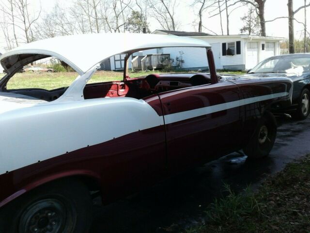 1956 Burgundy Chevrolet Bel Air/150/210 Coupe