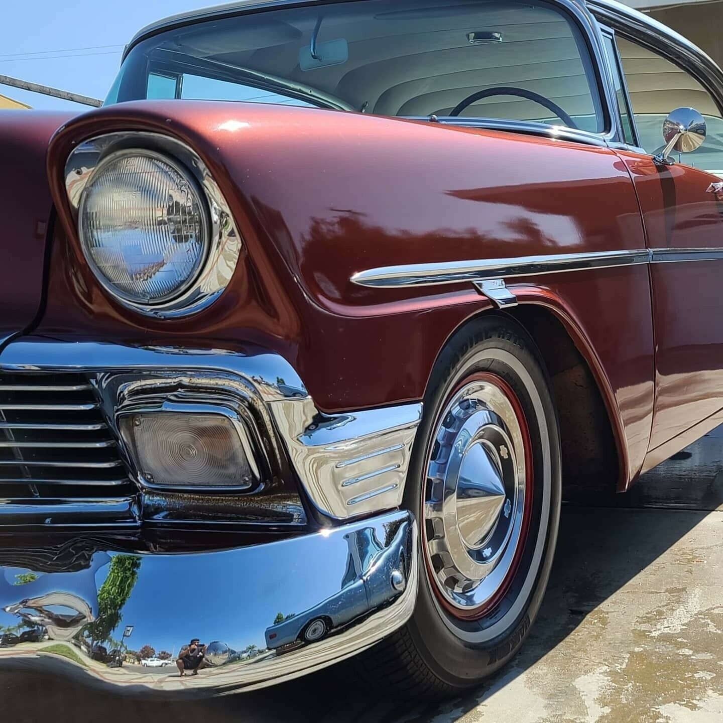 1956 Orange Chevrolet Bel Air