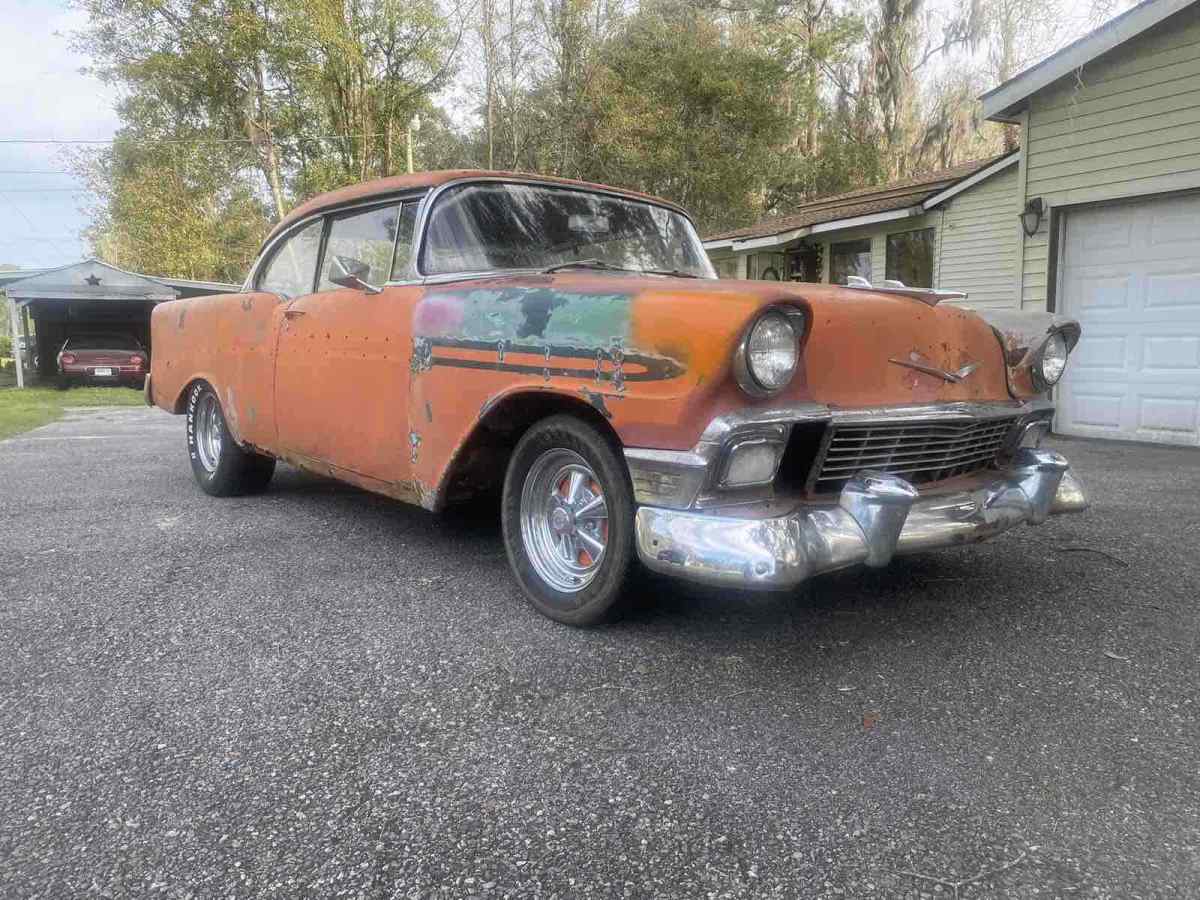 1956 Orange Chevrolet Bel Air