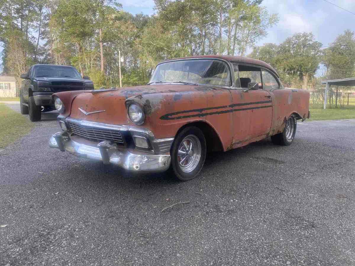 1956 Orange Chevrolet Bel Air