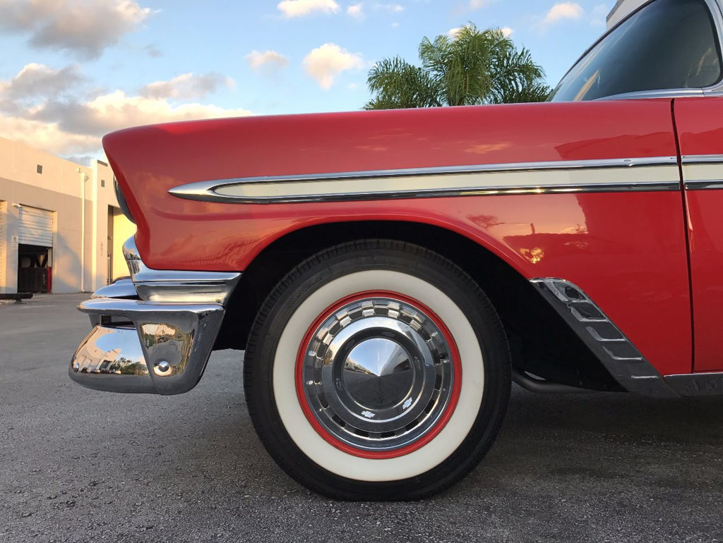 1956 Orange Chevrolet Bel Air/150/210 Coupe