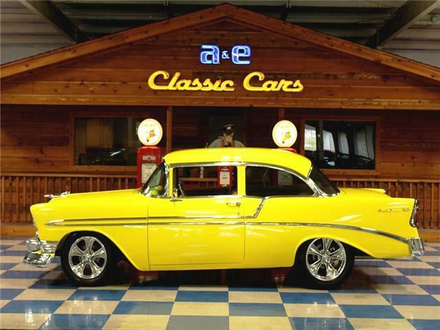 1956 Yellow Chevrolet Bel Air/150/210 --