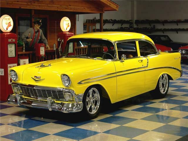 1956 Yellow Chevrolet Bel Air/150/210 --