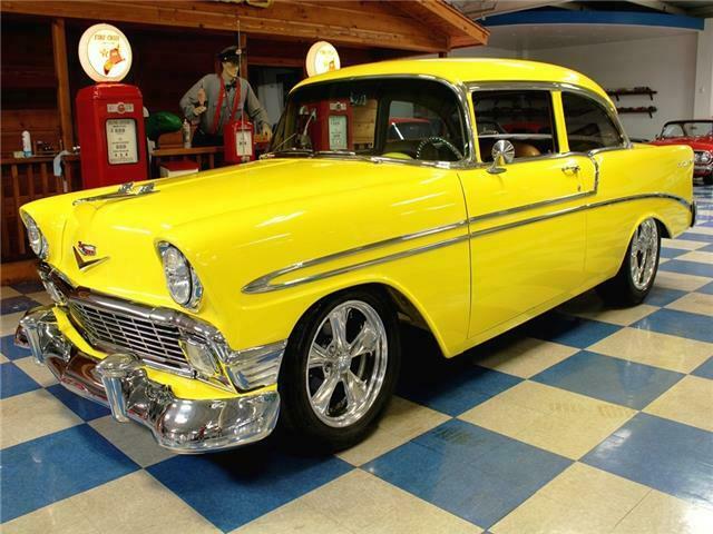1956 Yellow Chevrolet Bel Air/150/210 --