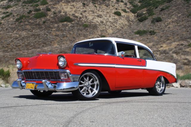 1956 Red / White Chevrolet Bel Air/150/210
