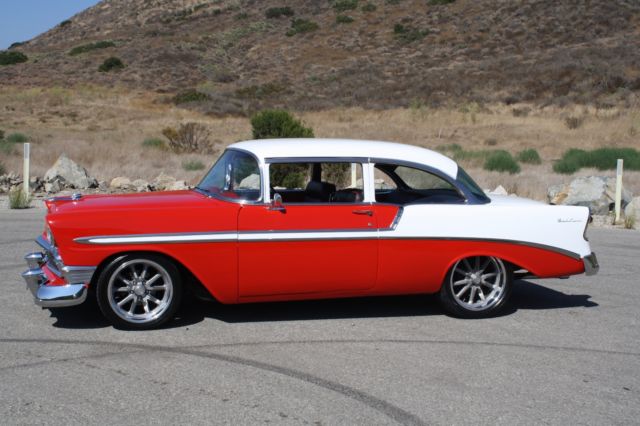 1956 Red / White Chevrolet Bel Air/150/210
