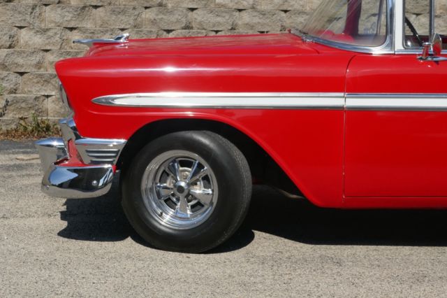 1956 Red/White Chevrolet Bel Air/150/210 Coupe