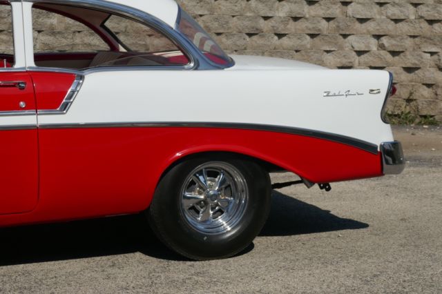 1956 Red/White Chevrolet Bel Air/150/210 Coupe