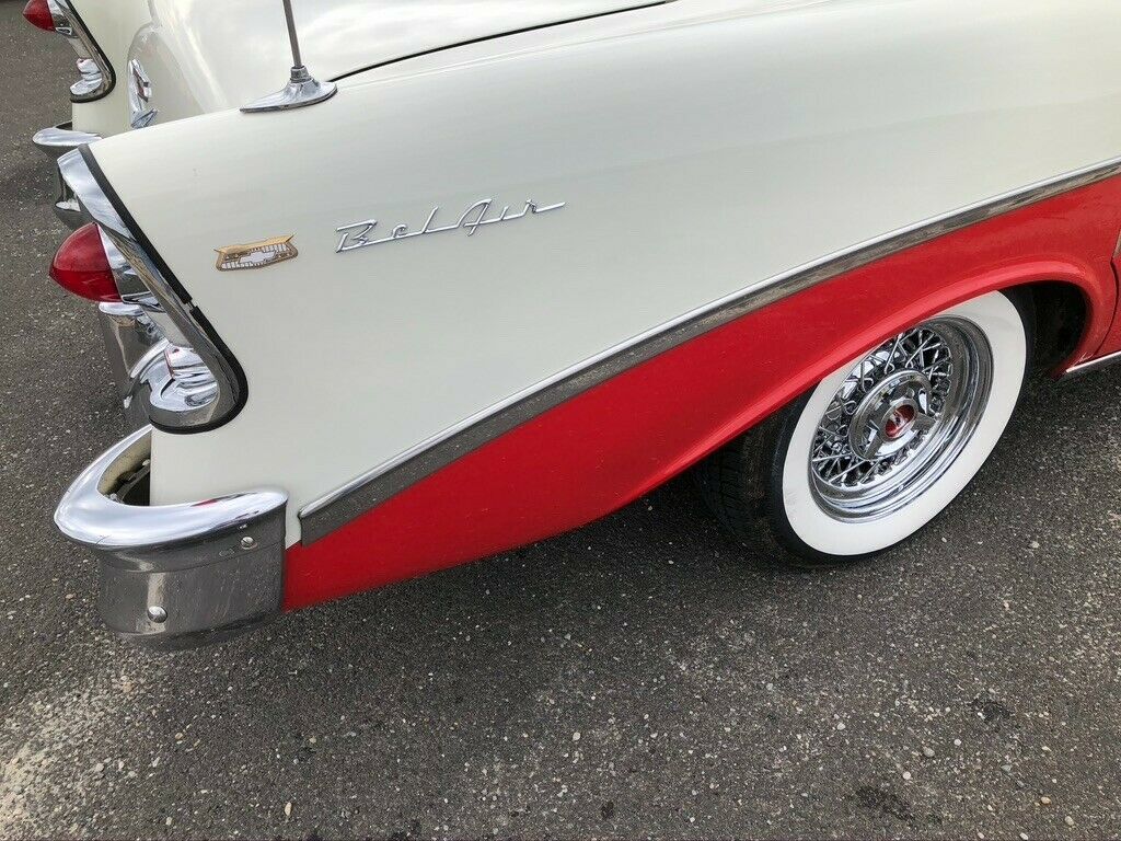 1956 Matedor Red & India Ivory Chevrolet Bel Air/150/210 Sedan