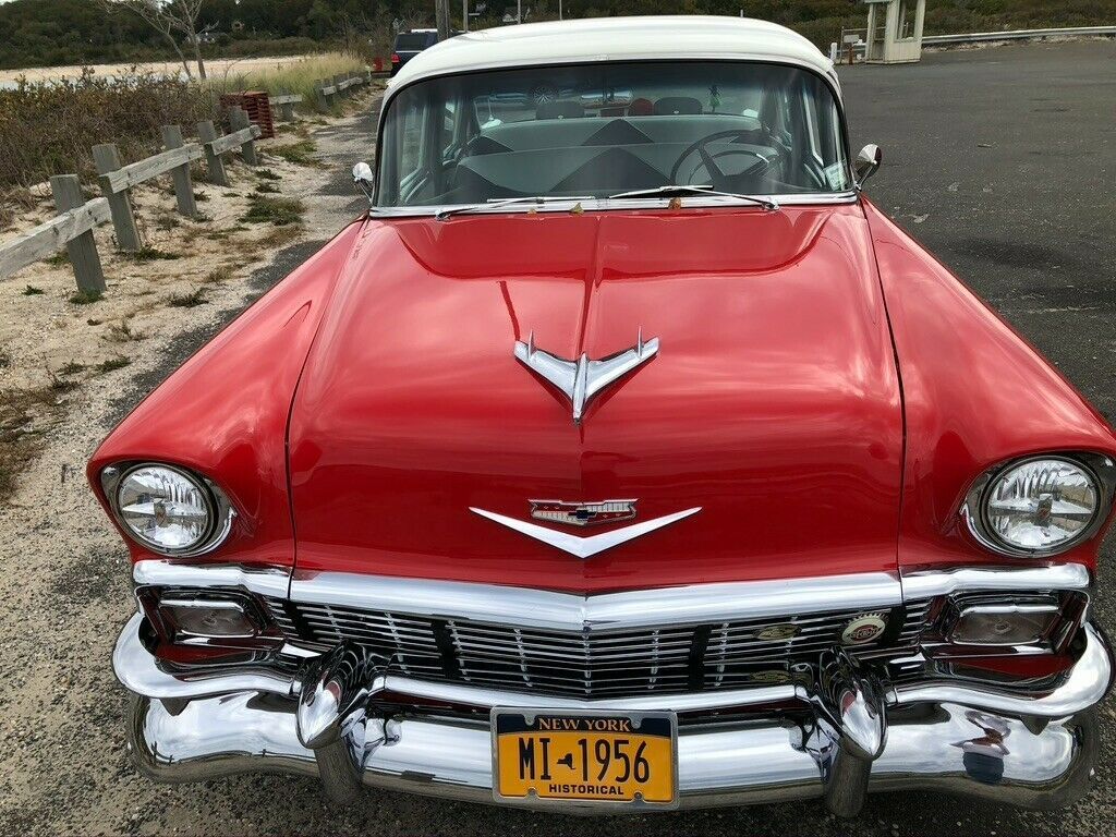 1956 Matedor Red & India Ivory Chevrolet Bel Air/150/210 Sedan