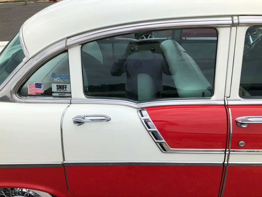 1956 Matedor Red & India Ivory Chevrolet Bel Air/150/210 Sedan
