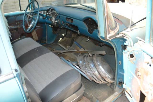 1956 Blue Chevrolet Bel Air/150/210 Sedan