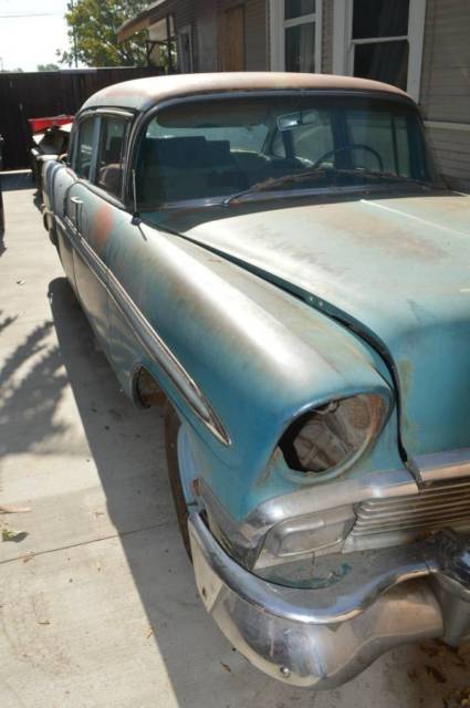1956 Blue Chevrolet Bel Air/150/210 Sedan