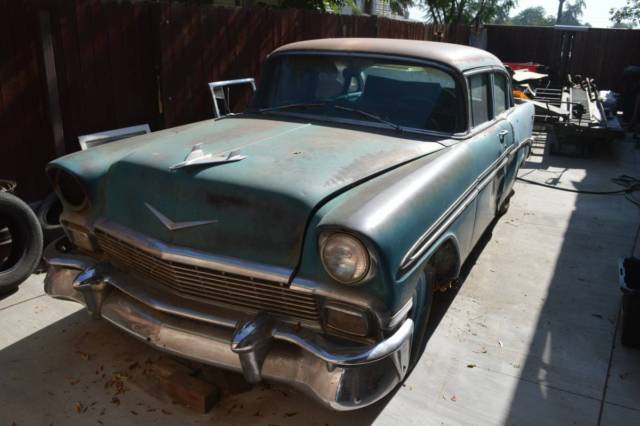 1956 Blue Chevrolet Bel Air/150/210 Sedan