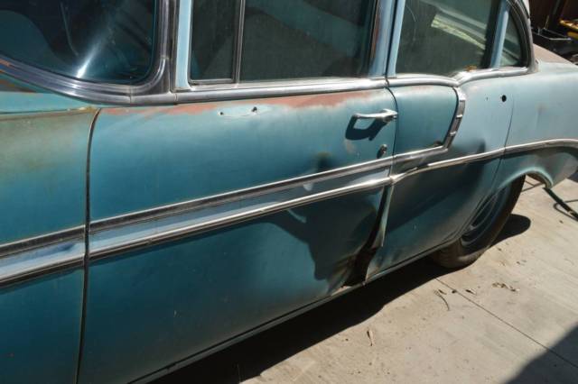 1956 Blue Chevrolet Bel Air/150/210 Sedan