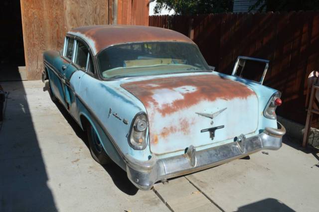 1956 Blue Chevrolet Bel Air/150/210 Sedan