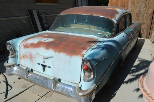 1956 Blue Chevrolet Bel Air/150/210 Sedan