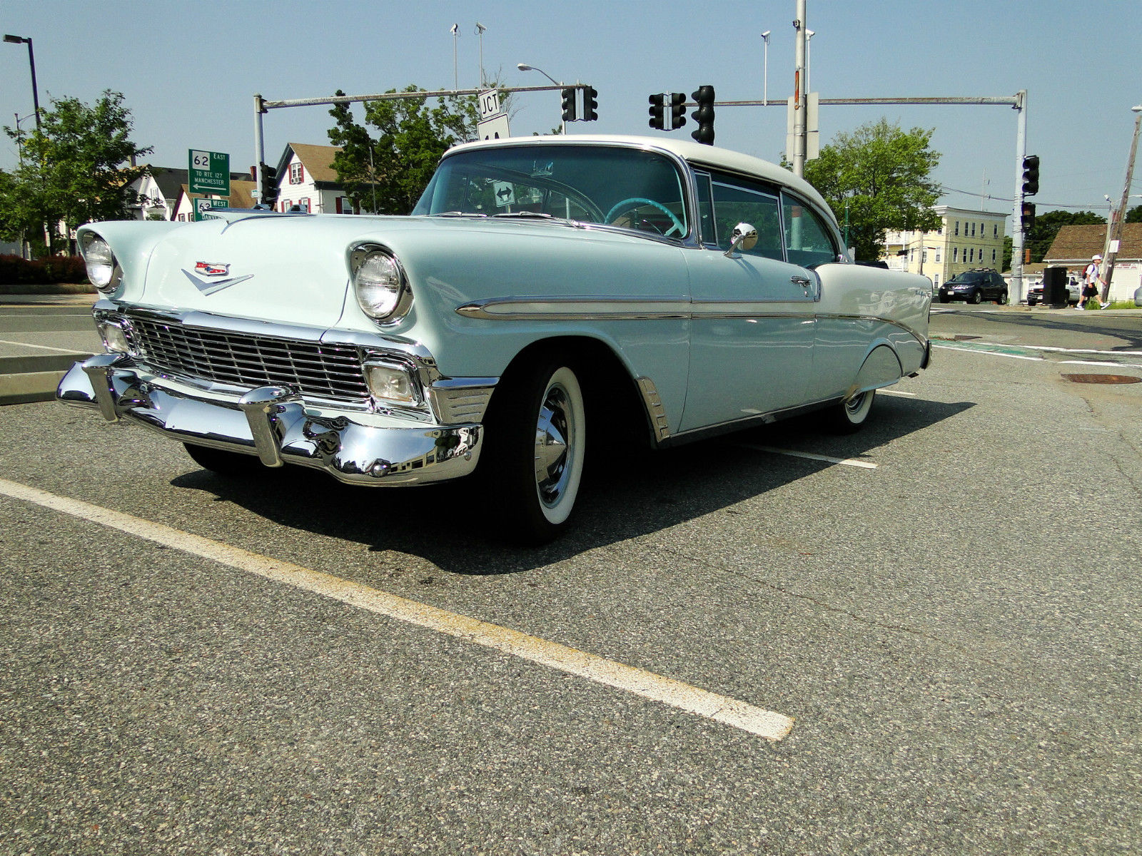 1956 Blue Chevrolet Bel Air/150/210 Coupe