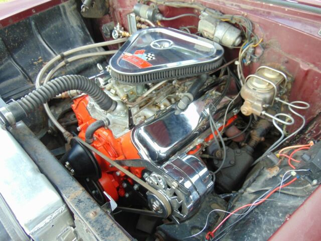 1956 Burgundy Chevrolet Bel Air/150/210 Coupe